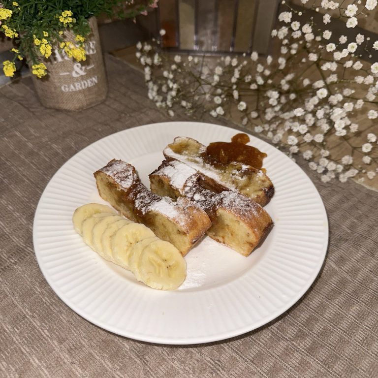 Кекс банан-карамель