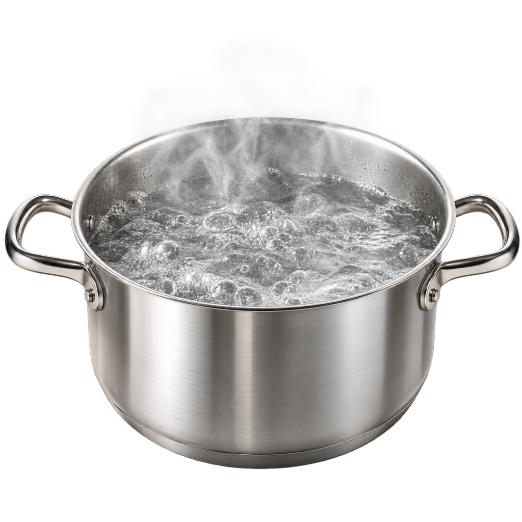 Boiling water