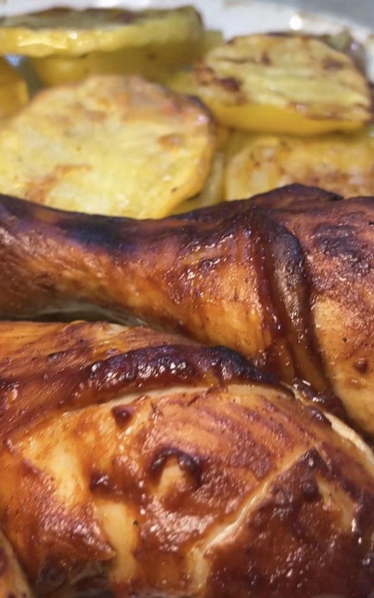 Гомілки BBQ з ароматною картоплею
