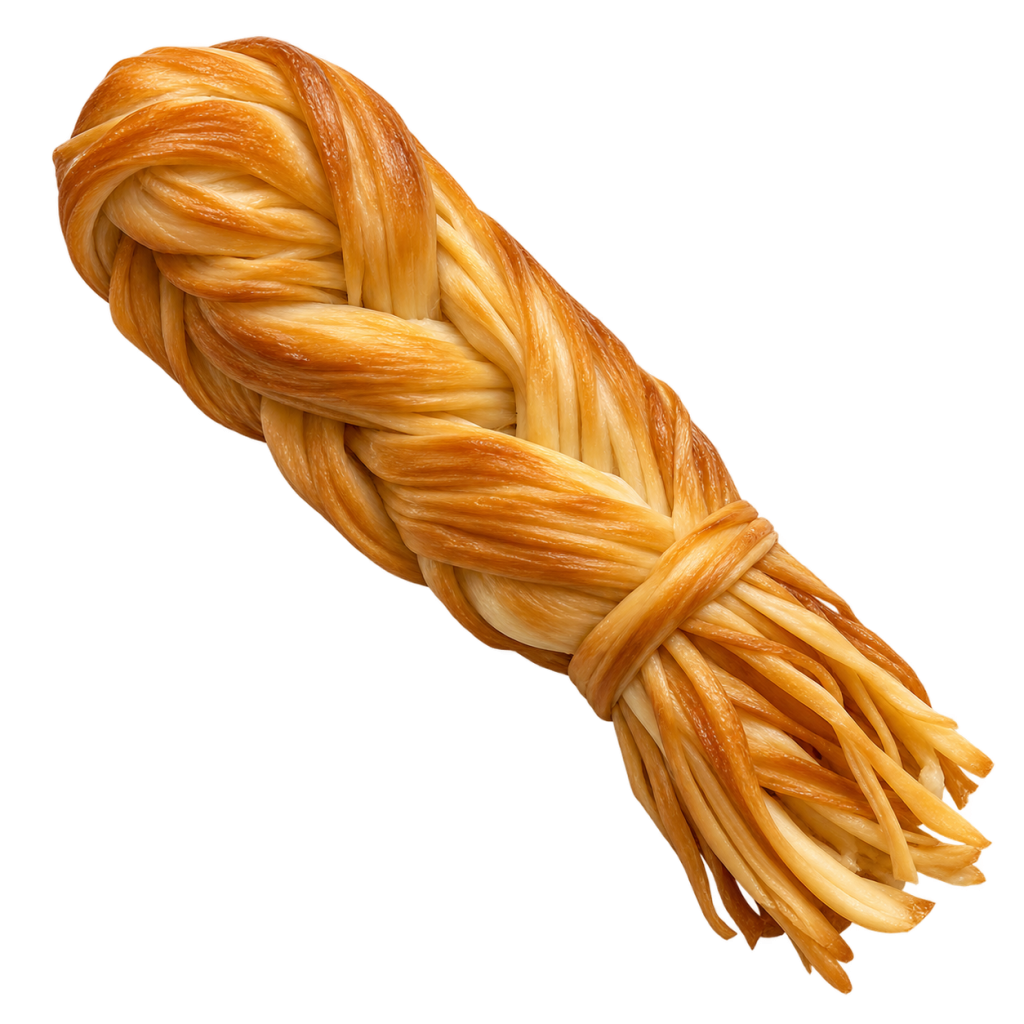 Smoked pigtail cheese